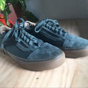 Green suede vans ultracush!